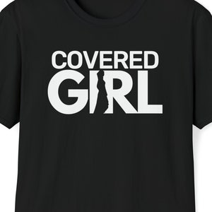 Muslim Hijab Tee - Hijabi Tee - Hijab - Hijab Design - Black Hijab Tee - Muslim Girl - Islamic Female Shirt - Islamic Hijab - Hijabi Design
