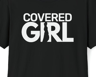 Muslim Hijab Tee - Hijabi Tee - Hijab - Hijab Design - Black Hijab Tee - Muslim Girl - Islamic Female Shirt - Islamic Hijab - Hijabi Design