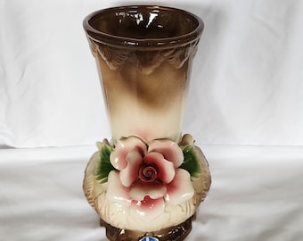 ヴィンテージ 12 インチ カポディモンテ花瓶 - Etsy 日本