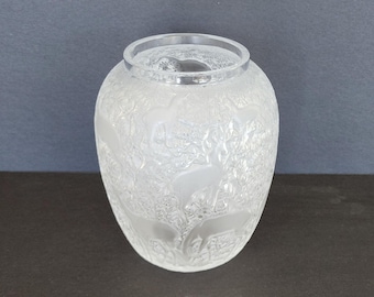 クリスタルガラス 花瓶 エッチング模様 クリスタルガラス 花瓶 エッチング模様