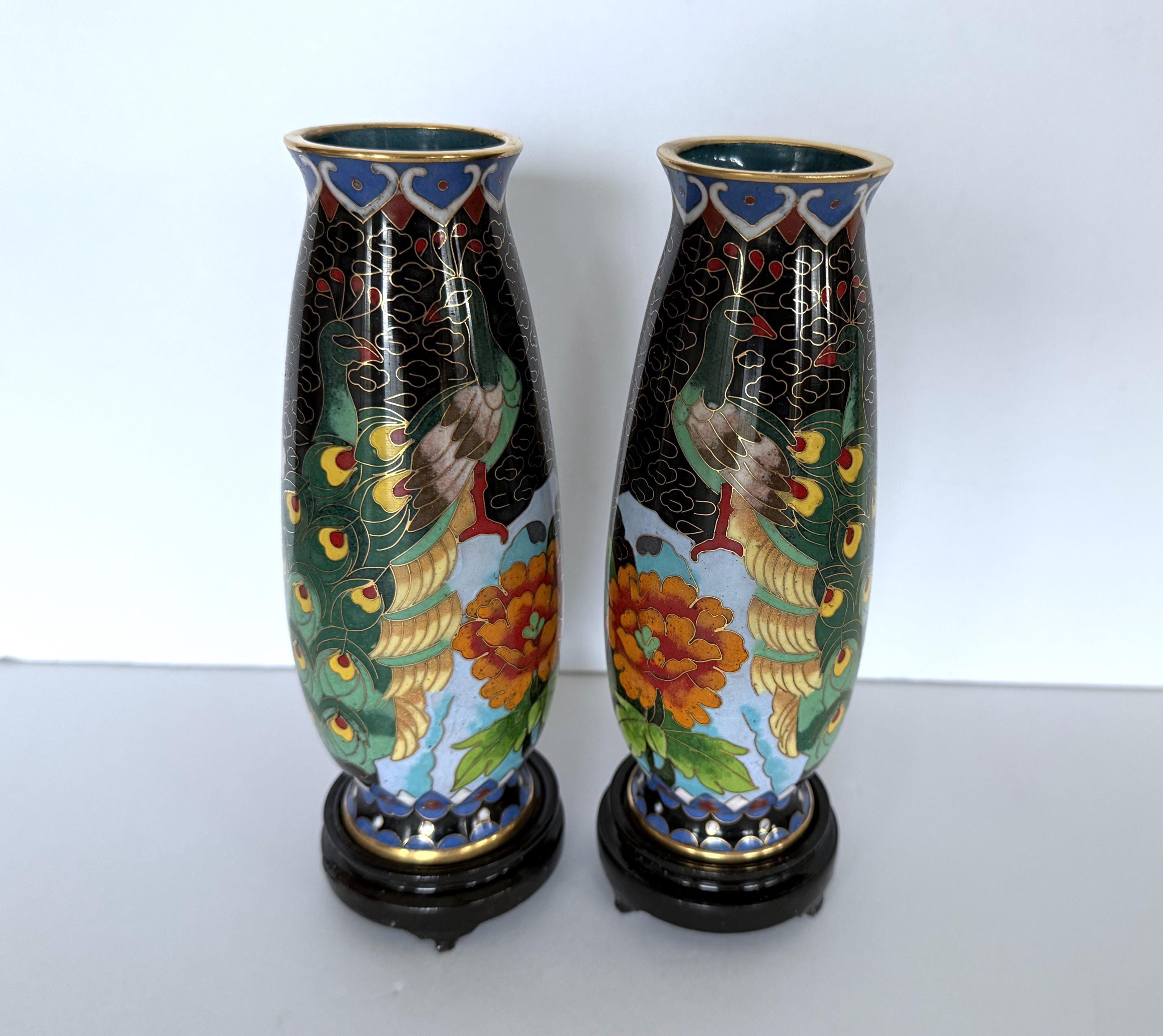 Chinese peacock vase - Etsy 日本