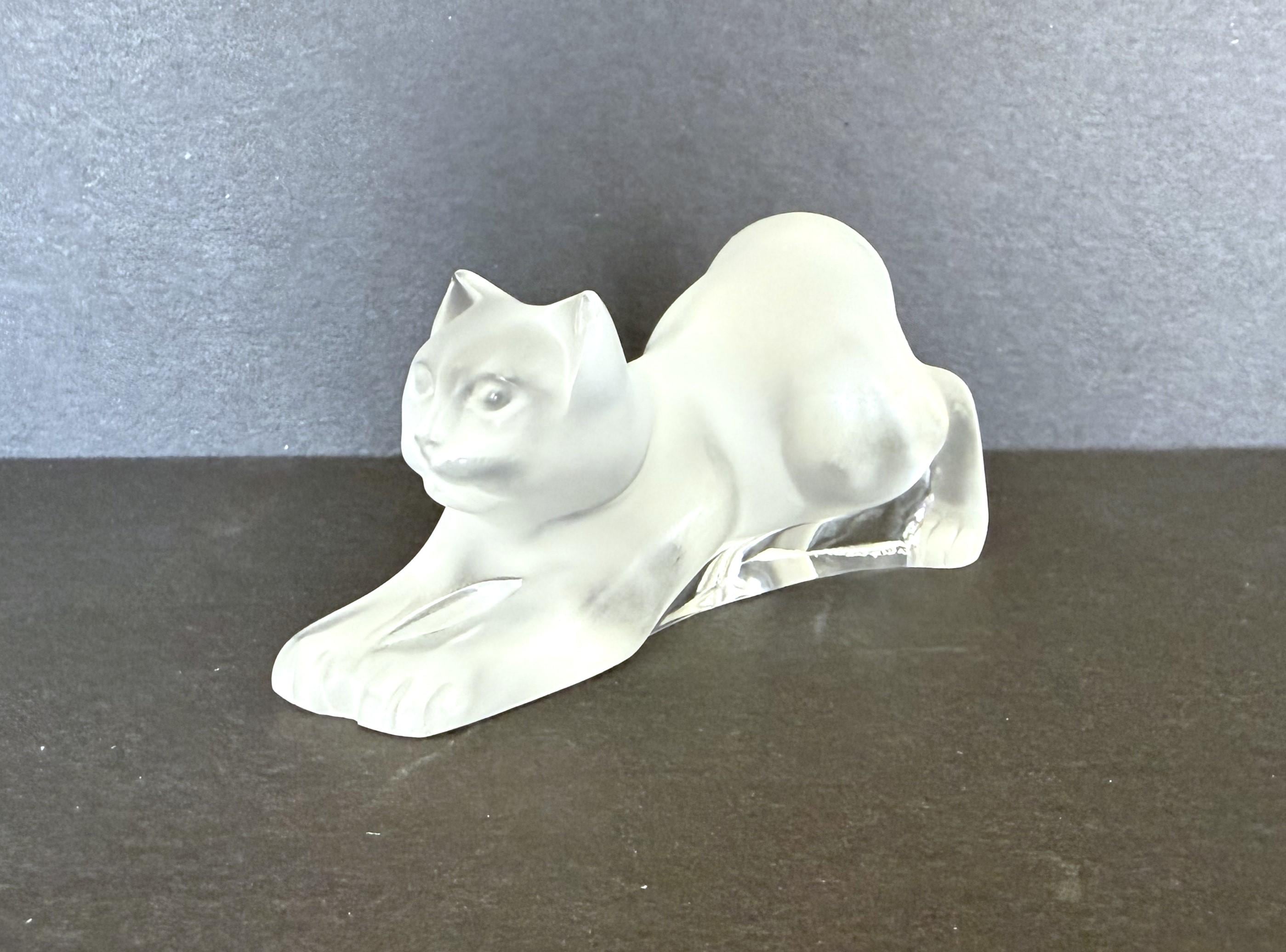 LALIQUE グリーン 花瓶 動物彫刻