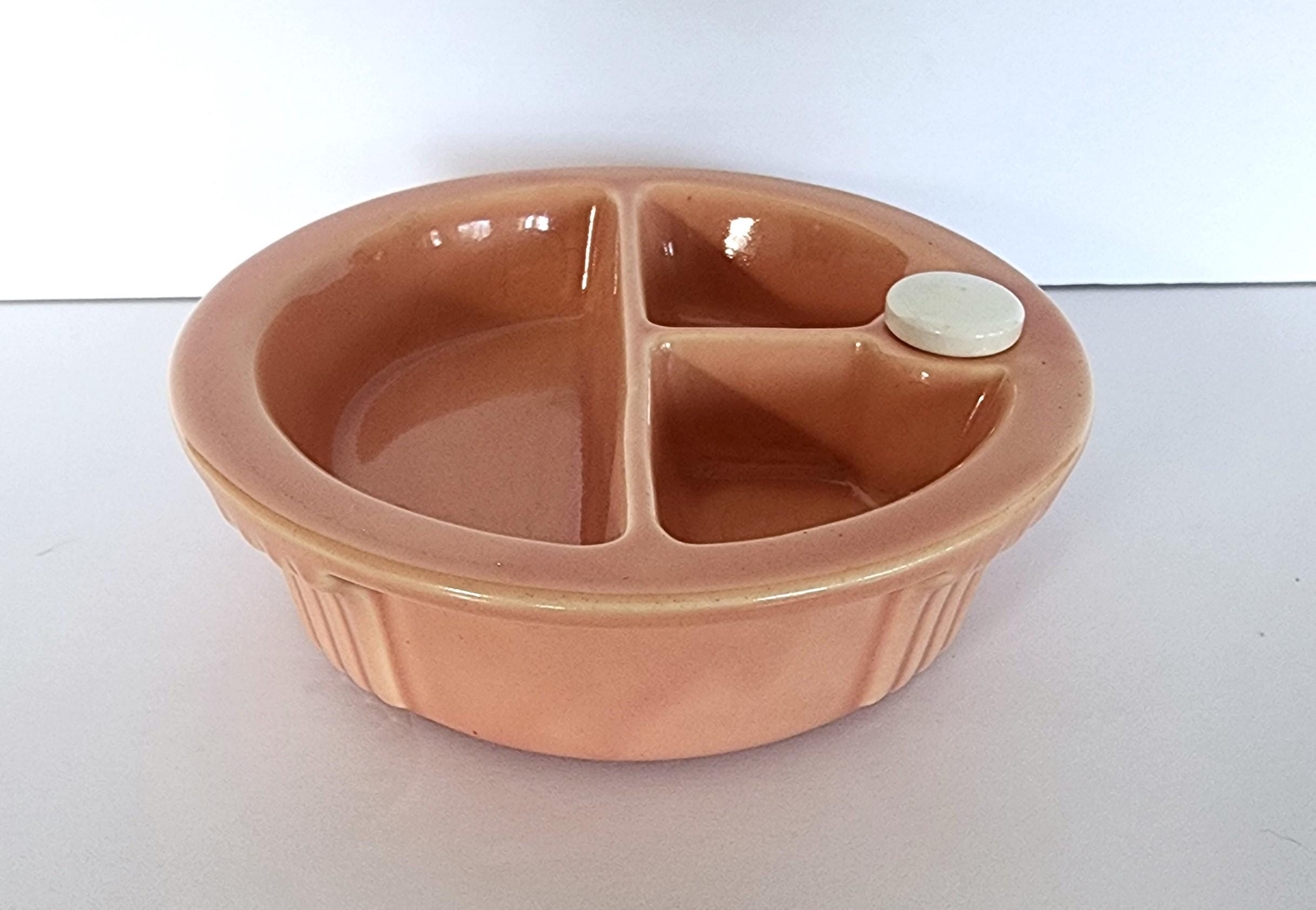 Vintage pink Hankscraft 962 ceramic baby food warmer