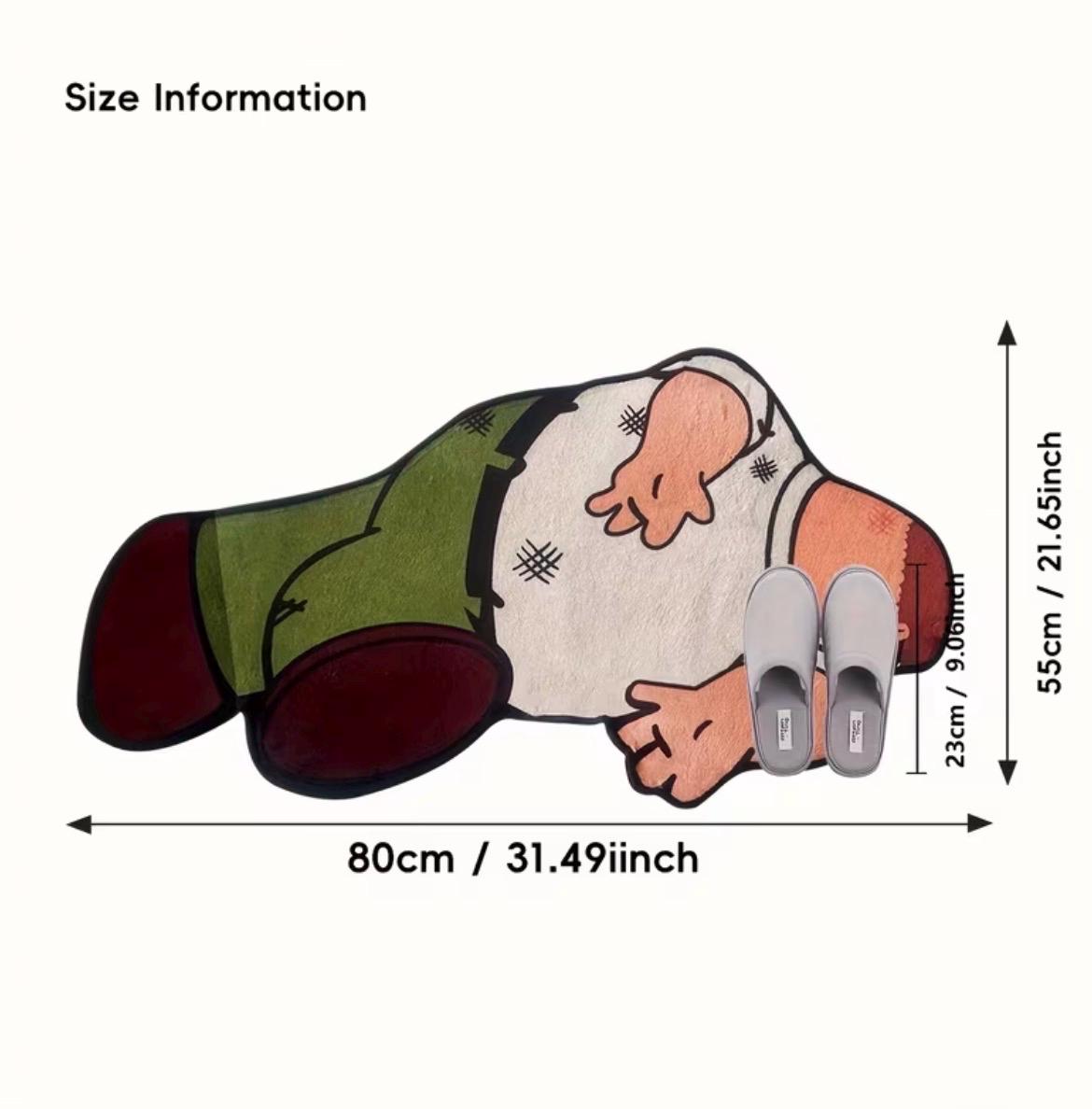 Funny Cartoon Man Fall Rug – Meme Floor Mat - Etsy
