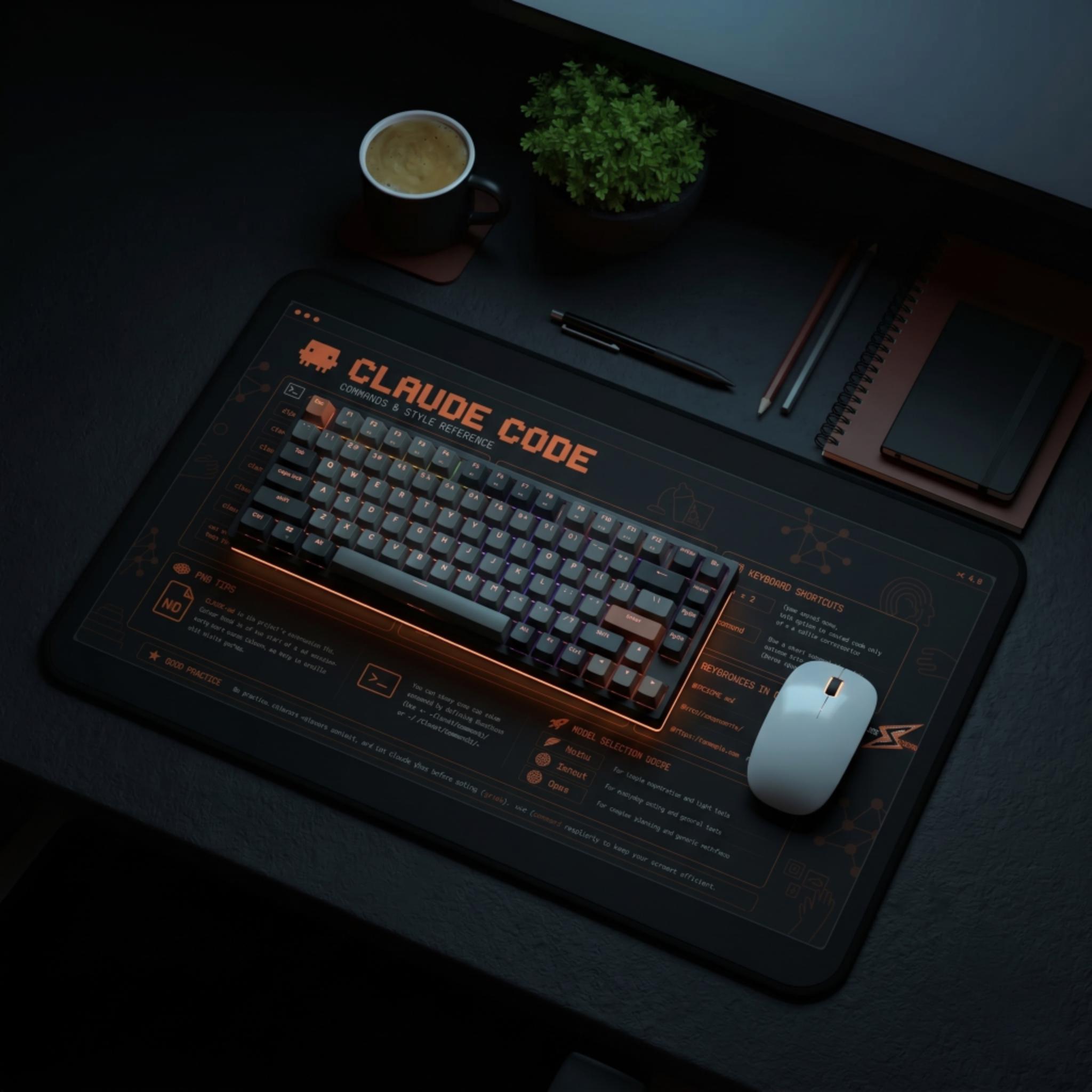 Desk Mat Developer AI Coding Desk Mat Cheat Sheet – Programming Mouse Pad XL| Developer ...