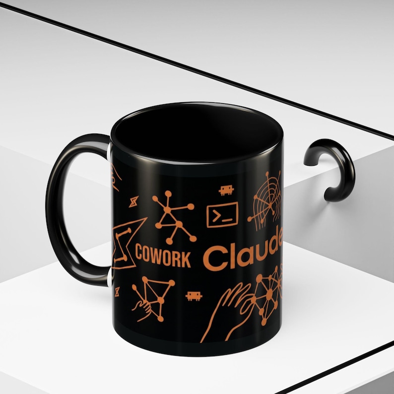 Claude Code Mug: AI Developer Command Cheat Sheet Coffee Cup image 1