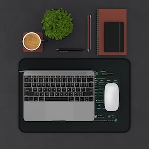 Excel Cheat Sheet Desk Mat | Excel Shortcuts & Formulas Mouse Pad | Large Desk Pad |Office Productivity Gift