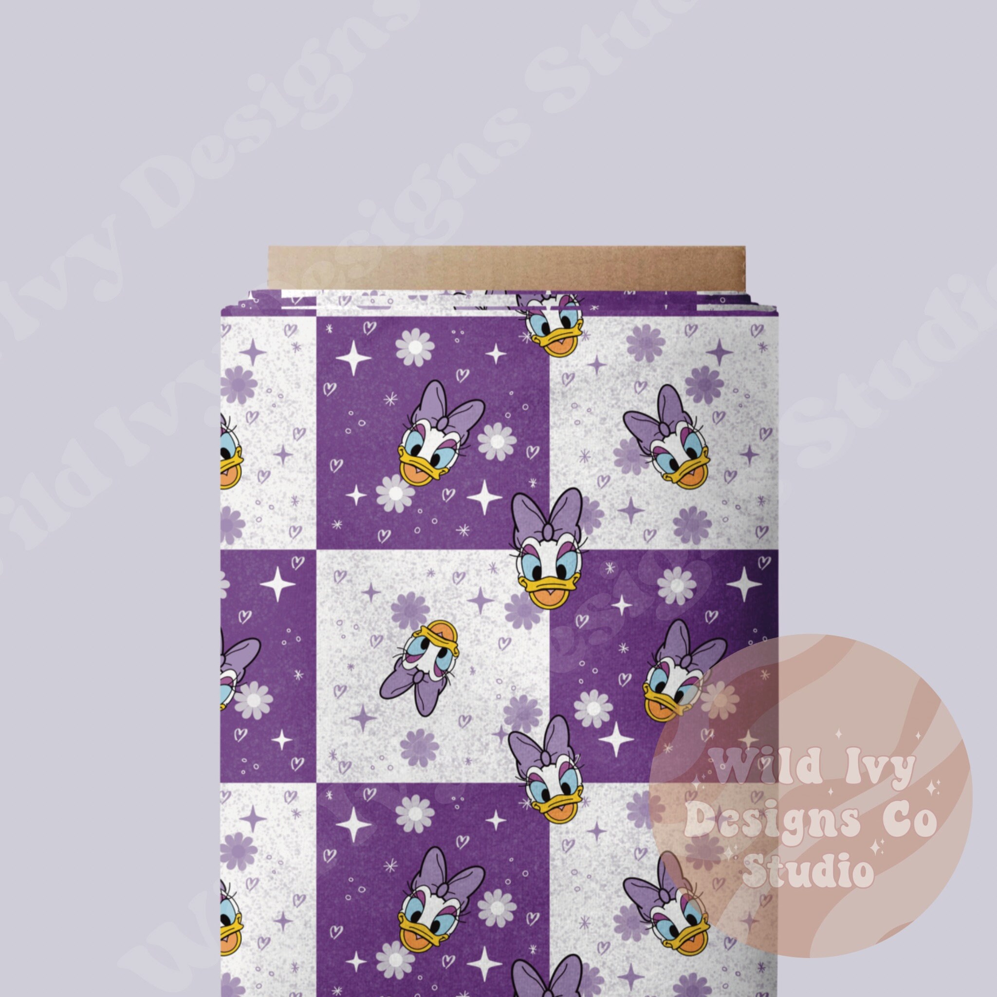 Pattern Daisy Duck Daisy Duck Seamless Pattern, Checkered Seamless Design, Repeating ...
