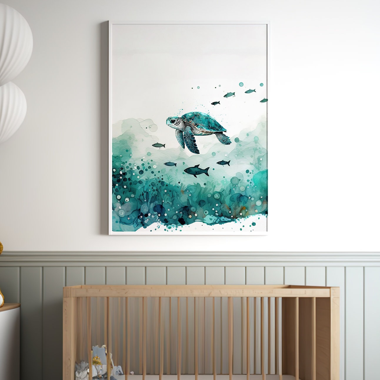 Under the Sea Wall Art Set of 3 Ocean Nursery Decor Nautical Printable ...