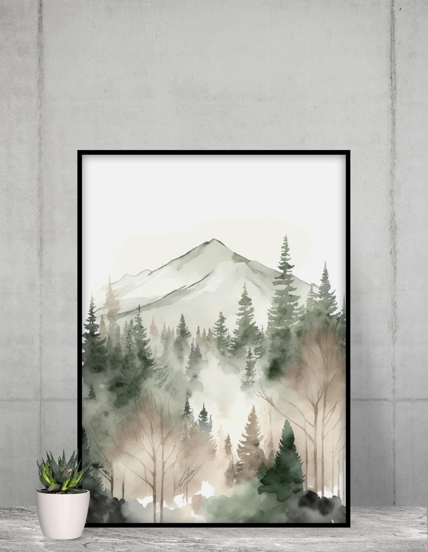 Mountain Forest Nursery Decor Printable Set of 3 Nursery - Etsy