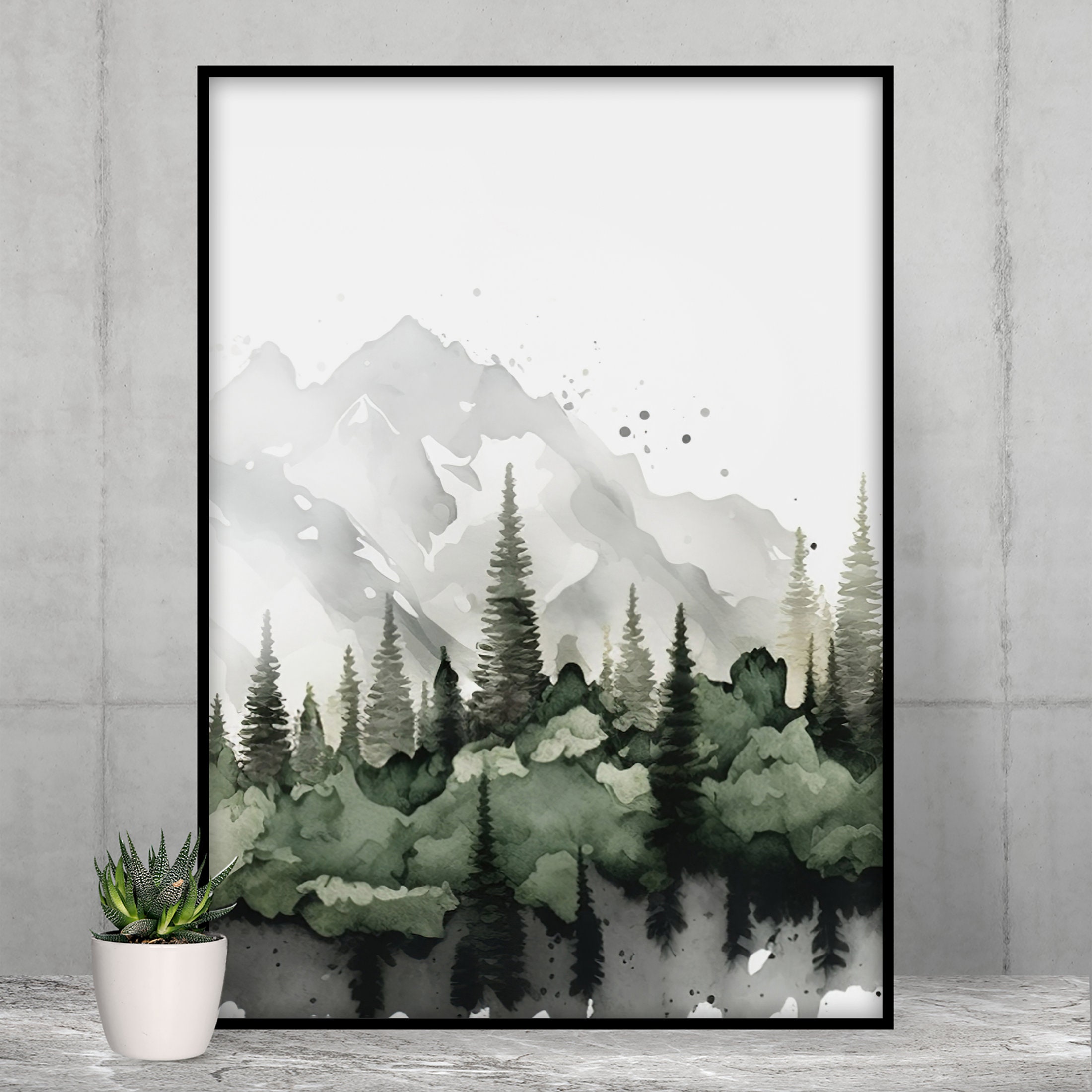 Mountain Nursery Decor Printable Set of 3 Nursery Wall Art - Etsy