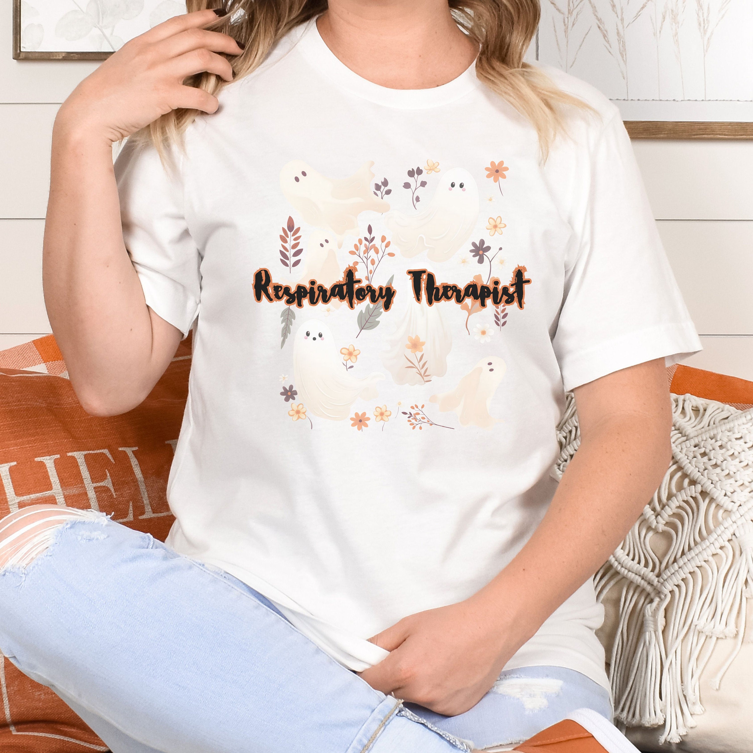 Discover Halloween Respiratory Therapist Shirt, Women's Halloween Nurse Shirt, RT Shirt, Nurse Respiratory Therapy Shirt, Pulmonologist Shirt