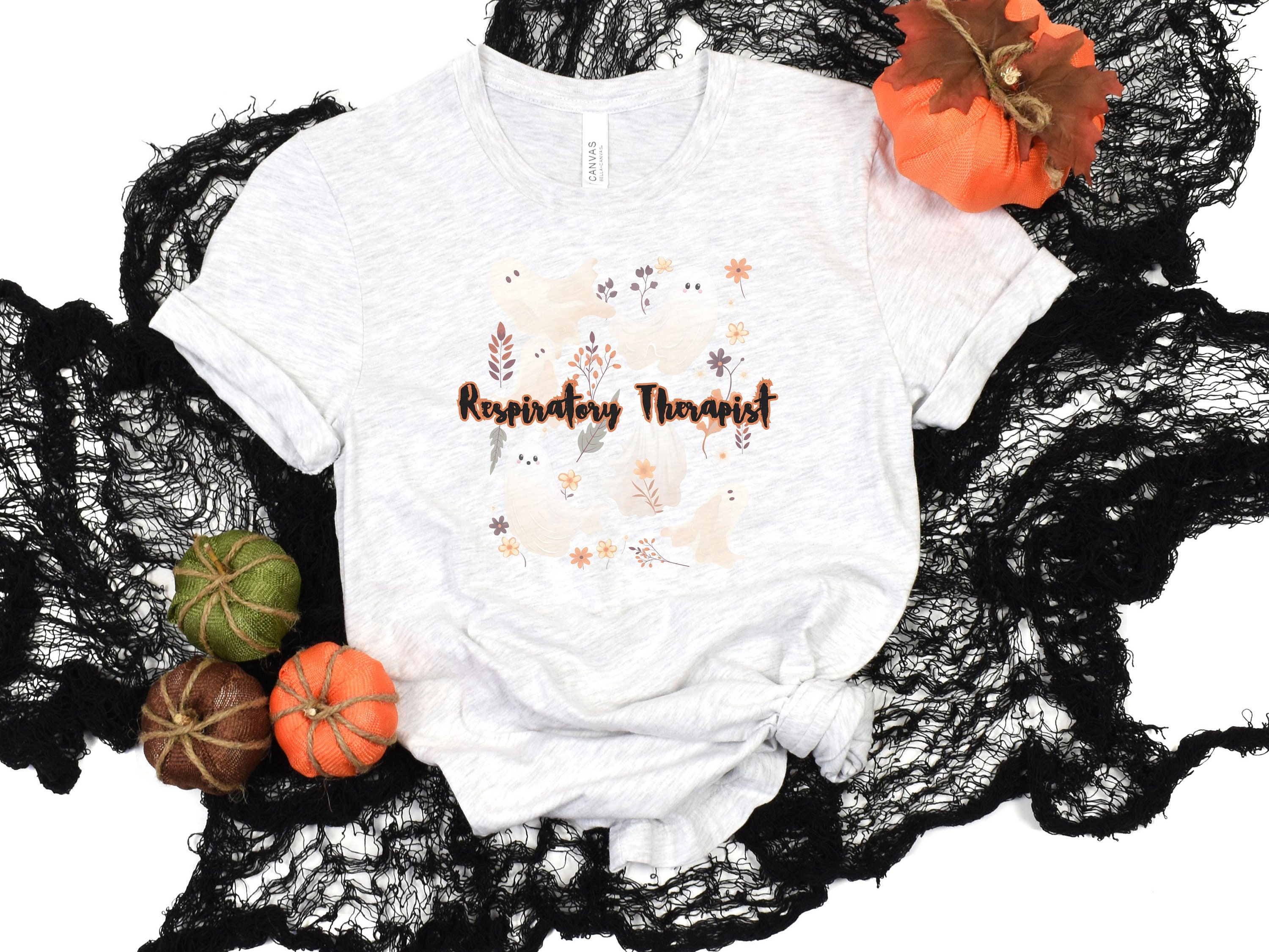 Discover Halloween Respiratory Therapist Shirt, Women's Halloween Nurse Shirt, RT Shirt, Nurse Respiratory Therapy Shirt, Pulmonologist Shirt