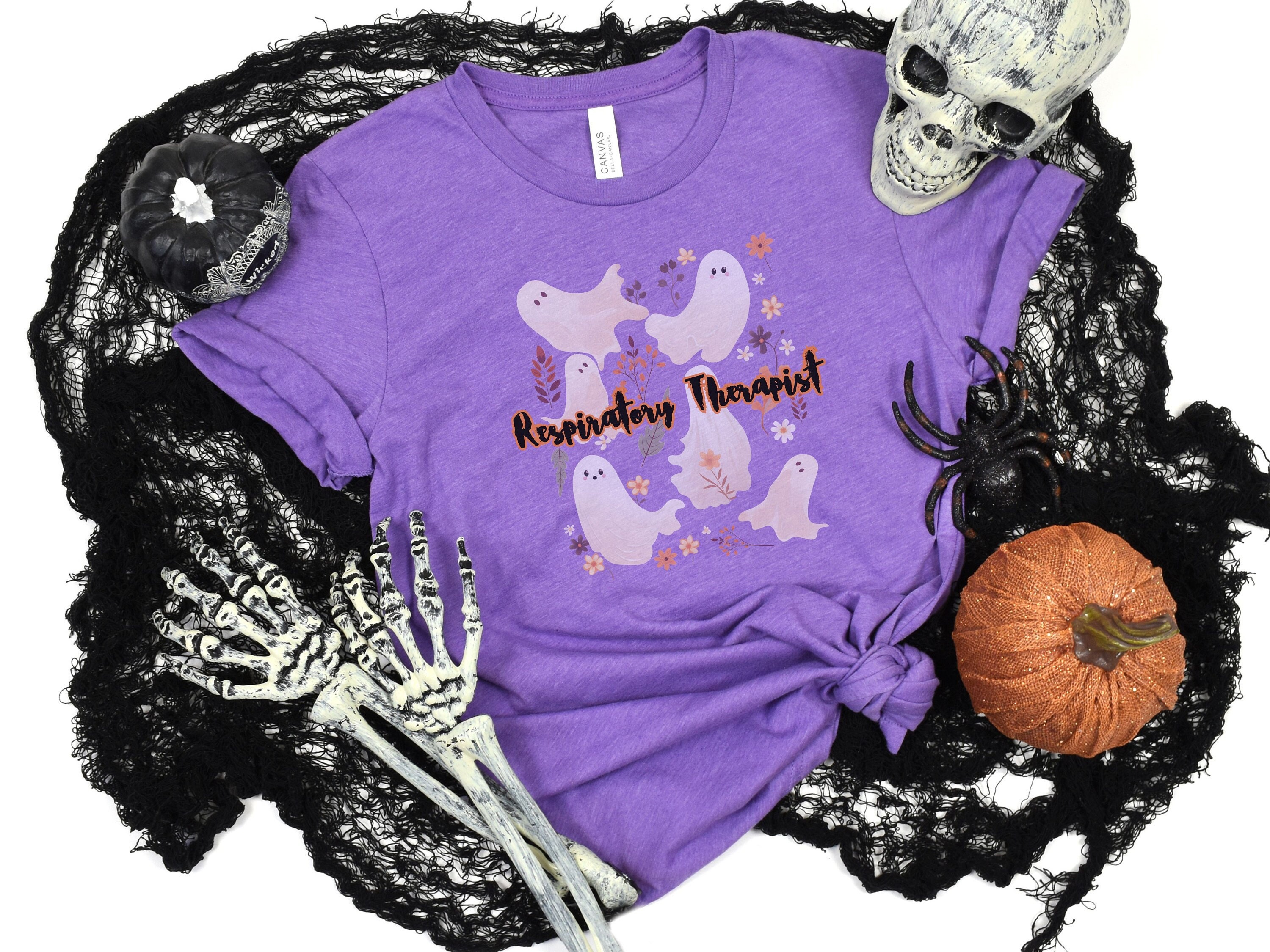 Discover Halloween Respiratory Therapist Shirt, Women's Halloween Nurse Shirt, RT Shirt, Nurse Respiratory Therapy Shirt, Pulmonologist Shirt