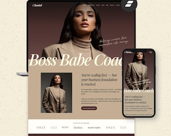 Showit Website Template for Coaches & Therapists | Luxury Coaching Brand Website