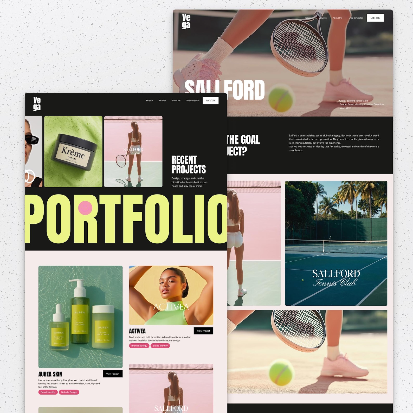 Showit Website Template for Designers | Bold Portfolio, Creative Agency ...