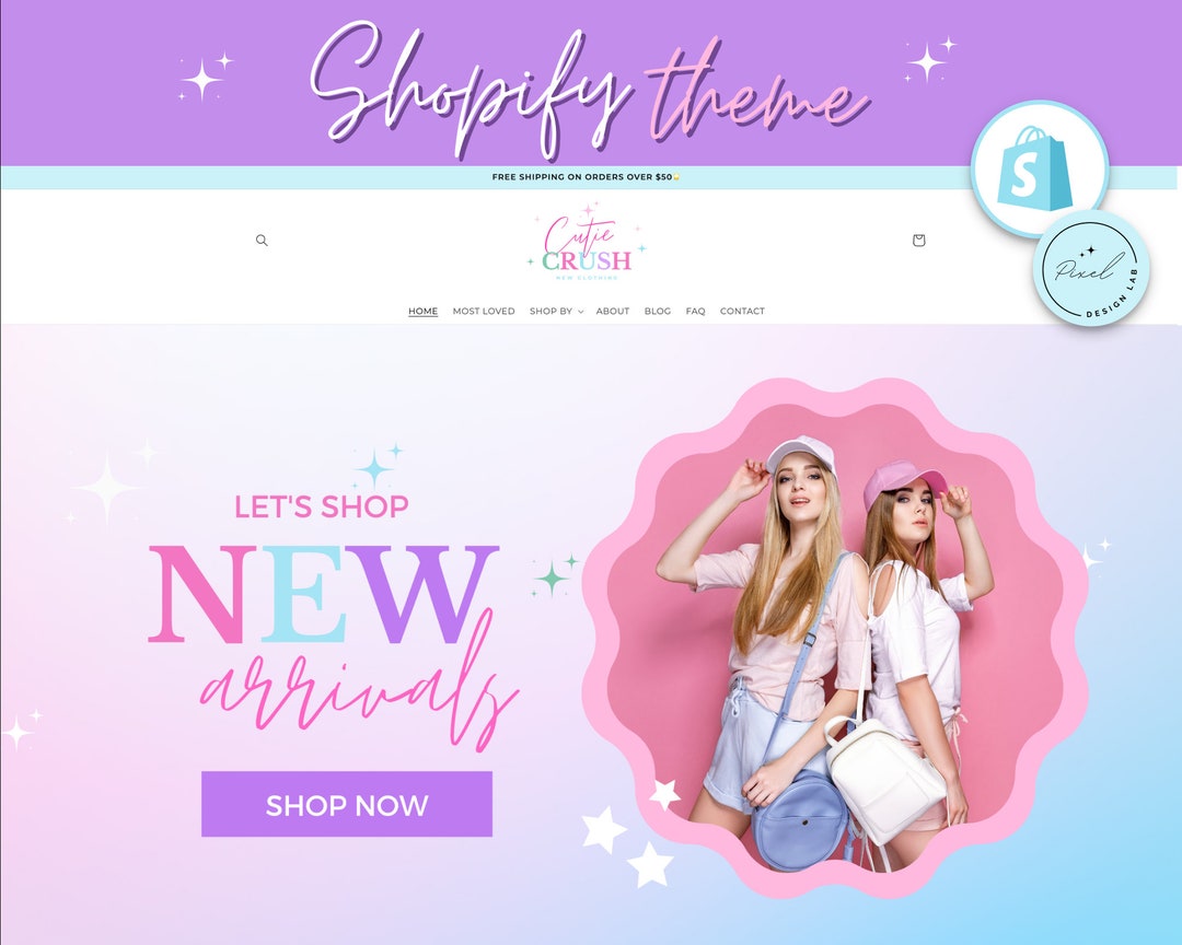 Rainbow Shopify Theme Template Y2K Impulse Web Themes for - Etsy
