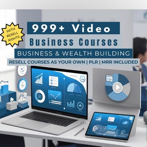 999+ Business Video Courses Bundle with PLR & MRR | Digital Marketing, Entrepreneurship, Sales, E-commerce | Resell Rights Included