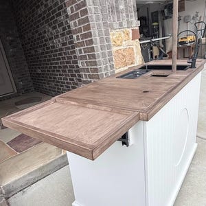 Custom Coffee Cart | Mobile Coffee Bar Cart | Foldable Coffee Station | Event Coffee Cart | Wood Coffee Cart | Portable Coffee Stand imagen 5