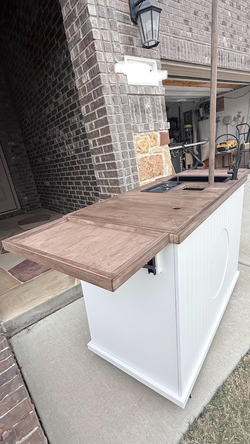 Custom Coffee Cart | Mobile Coffee Bar Cart | Foldable Coffee Station | Event Coffee Cart | Wood Coffee Cart | Portable Coffee Stand imagen 5