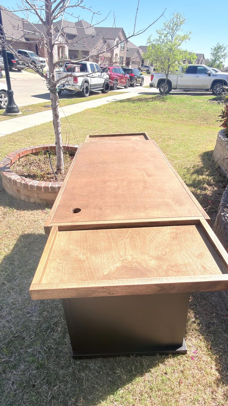 Custom Coffee Cart | Mobile Coffee Bar Cart | Foldable Coffee Station | Event Coffee Cart | Wood Coffee Cart | Portable Coffee Stand imagen 17