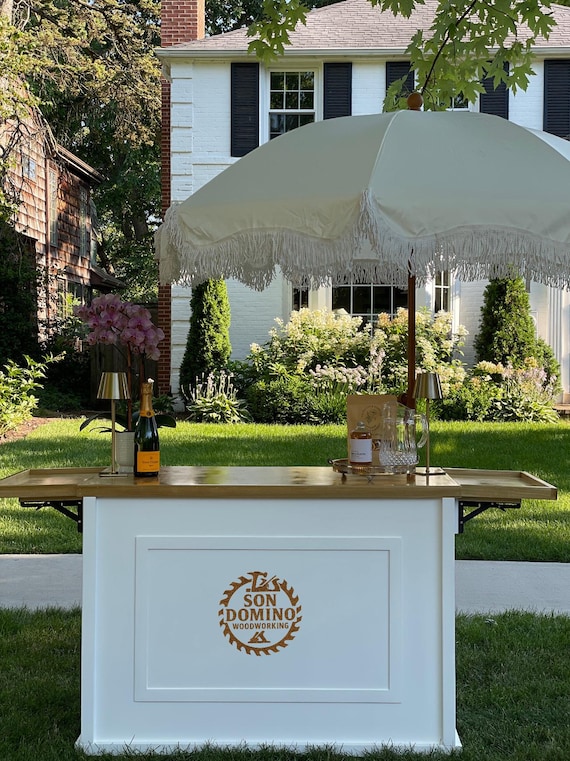 Custom Snack Cart | Charcuterie cart | Foldable Wooden Event Cart | Coffee & Pancake Cart | Mobile Display with Wheels | Best Sell