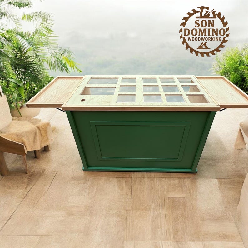 Custom Snack Cart | Charcuterie cart | Foldable Wooden Event Cart | Coffee & Pancake Cart | Mobile Display with Wheels | Best Sell image 6