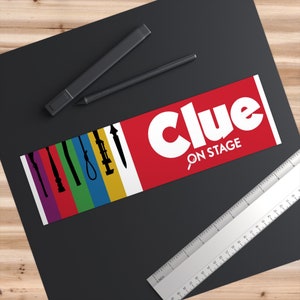 Clue On Stage sticker