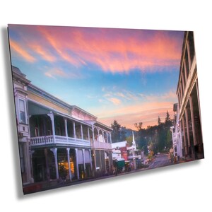 Sutter Creek California Sunrise Photo: Gold Country Canvas or Acrylic Print