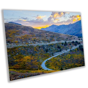 L'iconica Independence Pass Road del Colorado, Continental Divide, Rocky Mountain Fine Art Photo / Canvas Wall Art / Carta per quadri, acrilico, metallo