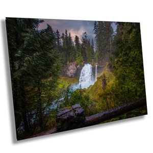 Sahalie Falls Fine Art Photo | Oregon Waterfall Nature Print | Canvas Wall Art | Landscape Poster | Travel Picture paper, acrylic, metal