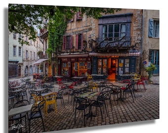 Saint-Antonin Noble Val Photo Print: French Village Square Morning Light