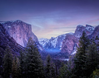 Yosemite Valley | Canvas Wall Art | Fine Art Print | El Capitan, Half Dome Scenic Landscape, home decor, wall decor, office decor