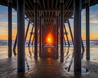 California's Iconic Pismo Beach Pier "Pierhenge" | Beach Photography Wall Art Print/Canvas/Acrylic/Metal  Home, Office Fine Art