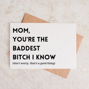 Lustige Muttertagskarte Printable PDF - Happy Mother&#39;s Day - Muttertagskarte für Partner - Karten für Mama