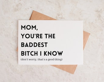 Funny Mother’s Day Card Printable PDF - Happy Mother’s Day- Mother’s Day Card for Partner - Cards for Mom