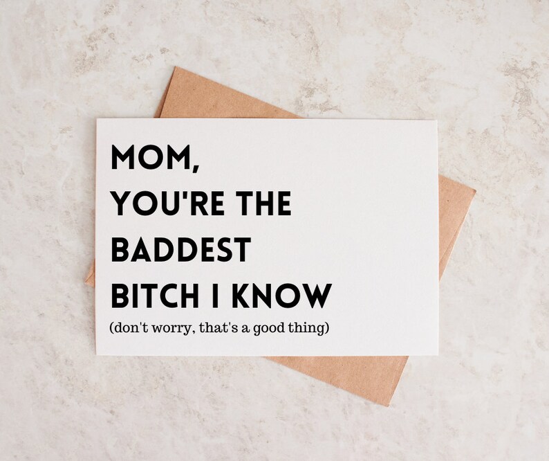 Funny Mothers Day Card Printable PDF Happy Mothers Day Mothers Day Card ...