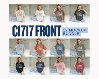 Comfort Colors 1717 Mockup Bundle | Real Model Tshirt Mocks C1717 Minimalist