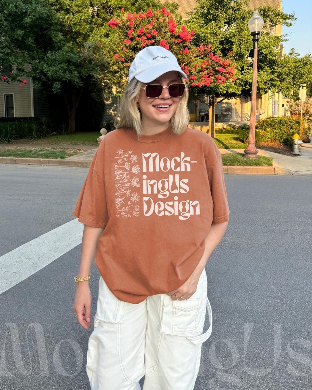 Yam Comfort Colors 1717 Tシャツ モックアップ オーバーサイズ
