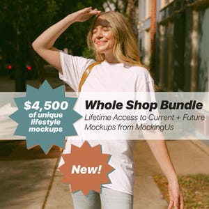 Whole Shop Mockup Bundle – Lifestyle Mockups, Real Model, Lifetime Access, Entire Shop & Future Collection