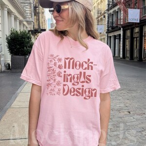Comfort Colors Tshirt Mockup Bundle: Real Person, Lifestyle Mocks gebündelt, Streetwear Style Bild 3