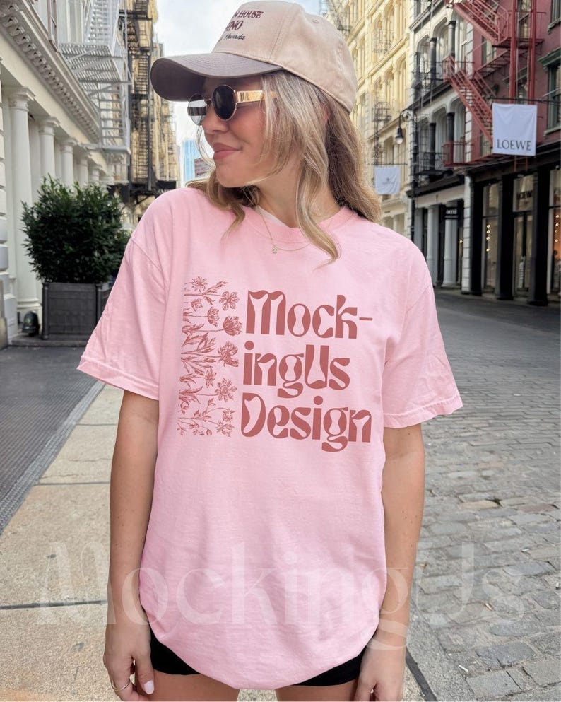 Comfort Colors Tshirt Mockup Bundle: Real Person, Lifestyle Mocks gebündelt, Streetwear Style Bild 3