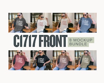 Comfort Colors 1717 Mockup Bundle Real Model | Lifestyle Pinterest Mockups
