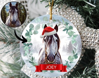 Custom Horse Christmas Ornaments Horse Ornament Horse Lover Gifts Horse Memorial Gift Horse Gifts For Girl Tree Ornament Horse Personalized