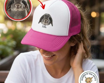 Custom Pet Hat From Photo Personalized Dog Cat Cap Custom Pet Portrait Hat Pet Lover Gift Dog Mom Gift Cat Mom Gift Custom Baseball Cap