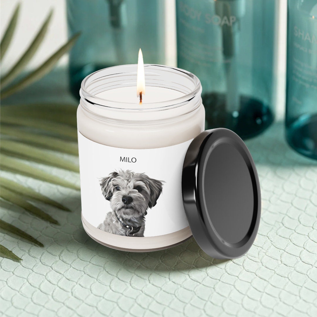 Custom Pet Candle Custom Dog Candle Custom Cat Candle Pet Memorial Candle Lost Pet Gift Scented Candles Soy Candles Vanilla Candle Memorial