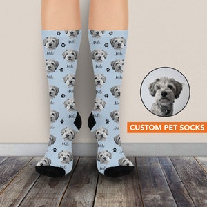 Custom Dog Socks Custom Pet Socks Custom Cat Socks Custom Face Socks Dog Face On Socks Funny Socks With Faces Customized Dog Picture Socks