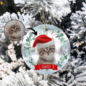 Custom Cat Christmas Ornaments Custom Pet Ornament Dog Ornament Christmas Decoration For Christmas Tree Kitten Ornament Christmas Tree Decor