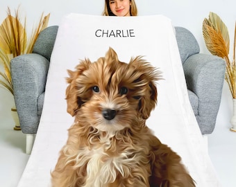Custom Pet Blanket From Photo Custom Dog Blanket Custom Cat Blanket Pet Picture Blanket Pet Memorial Blanket Custom Pet Photo Blanket