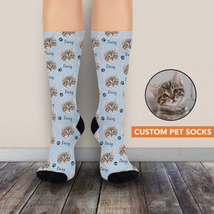 Custom Pet Socks Custom Dog Socks Custom Cat Socks With Faces Dog Face On Socks Personalized Dog Photo Socks Funny Face Socks With Cat Faces